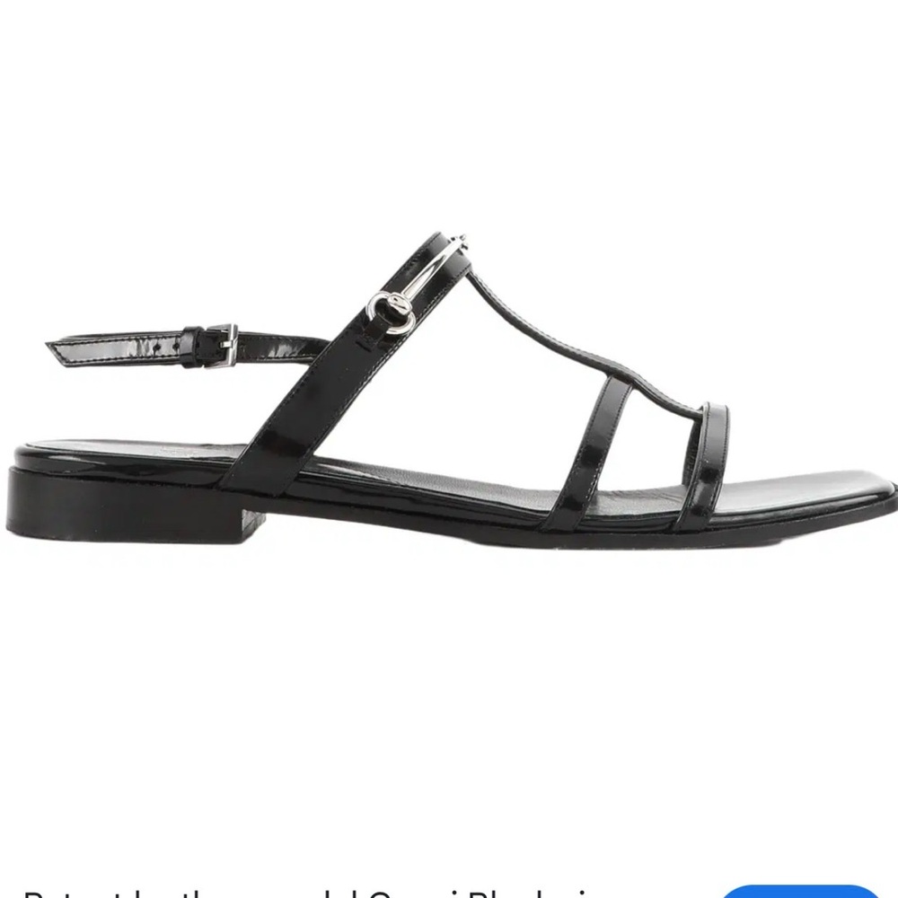 NWT Gucci Patent Leather Sandals Shoes - Picture 2 of 4